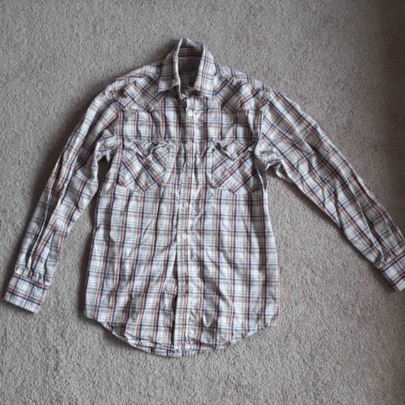 Lucky brand plaid xs button up shirt - Picture 3 of 6